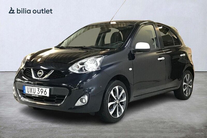 Svart Begagnad 2016 Nissan Micra Halvkombi | 74 900 kr (Lite dyr) - Bild 1/3