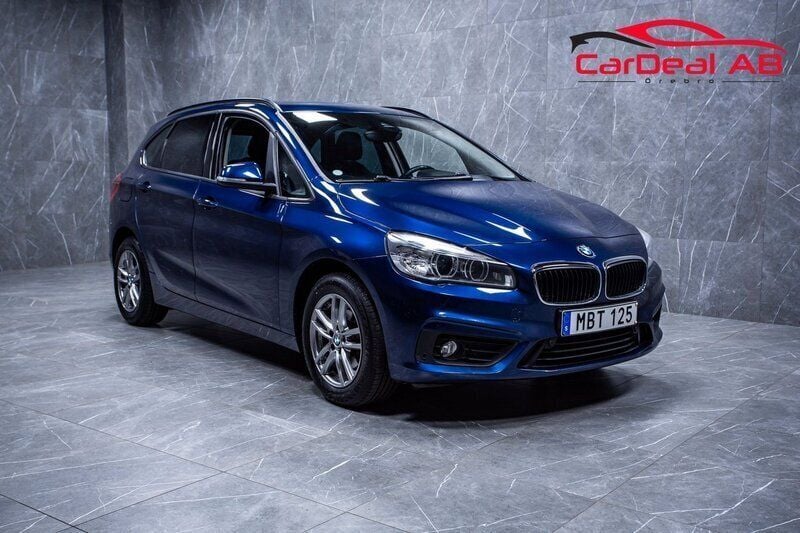 Blå Begagnad 2015 BMW 216 Active Tourer Advantage Minibuss | 123 800 kr - Bild 1/4