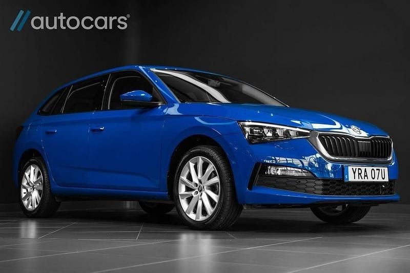 Begagnad Skoda Scala Style 110 HK (80 kW) 2022 Blå Halvkombi