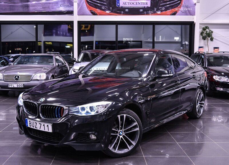 Svart Begagnad 2014 BMW 320 Gran Turismo M Sport Halvkombi | 139 900 kr (Marknadspris) - Bild 1/4