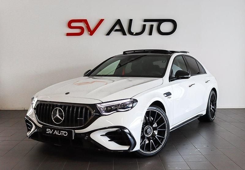 Vit Begagnad 2024 Mercedes E53 AMG Premium Plus Sedan | 1 229 900 kr - Bild 1/4