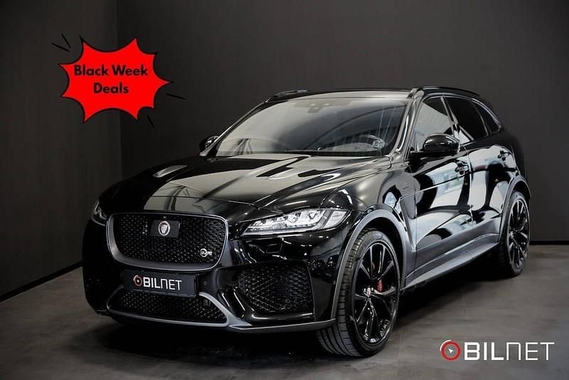 Svart Begagnad 2020 Jaguar F-Pace SVR SUV | 699 900 kr (Marknadspris) - Bild 1/4