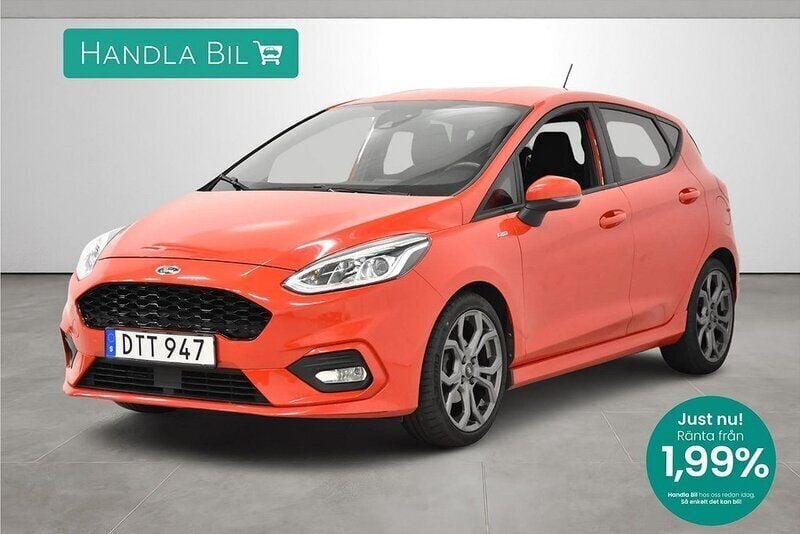 Röd Begagnad 2018 Ford Fiesta ST-Line Halvkombi | 124 900 kr (Marknadspris) - Bild 1/3