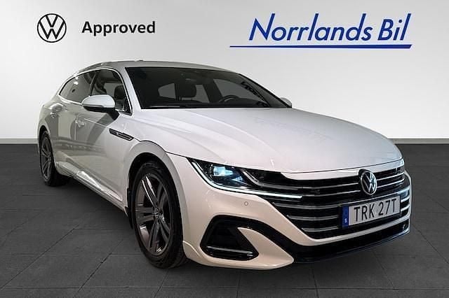 Vit Begagnad 2022 VW Arteon R-line Kombi | 349 000 kr (Marknadspris) - Bild 1/4