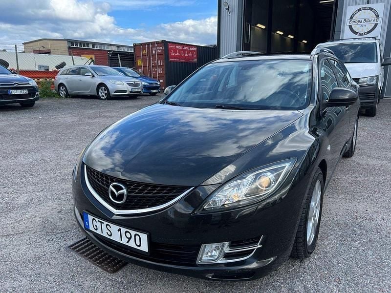 Svart Begagnad 2008 Mazda 6 Kombi | 39 800 kr (Marknadspris) - Bild 1/4