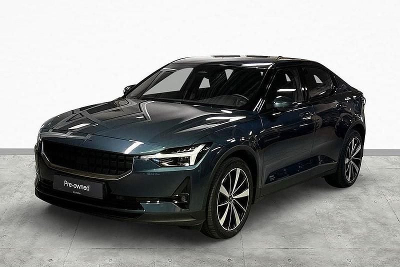 Mörkblå Begagnad 2021 Polestar 2 Long Range Single Motor Halvkombi | 329 900 kr (Marknadspris) - Bild 1/3