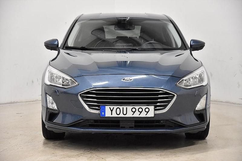 Begagnad Ford Focus Titanium 125 HK (91 kW) 2018 Blå Halvkombi