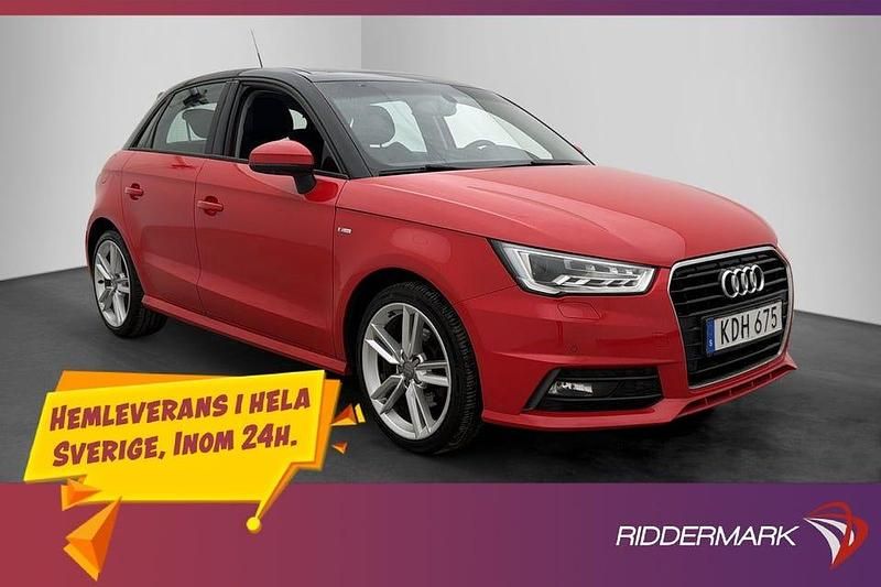 Begagnad Audi A1 Sportback S-Line 150 HK (110 kW) 2015 Röd Halvkombi