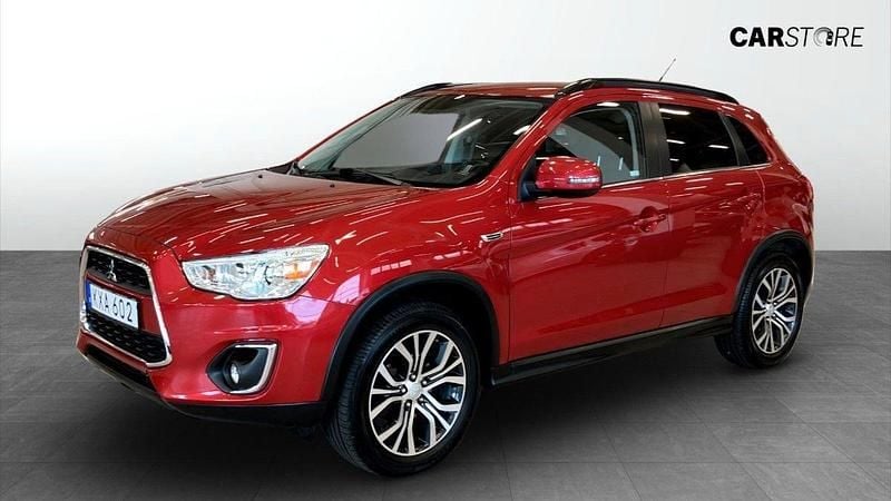 Mörkröd (red) Begagnad 2015 Mitsubishi ASX SUV | 150 000 kr (Marknadspris) - Bild 1/4