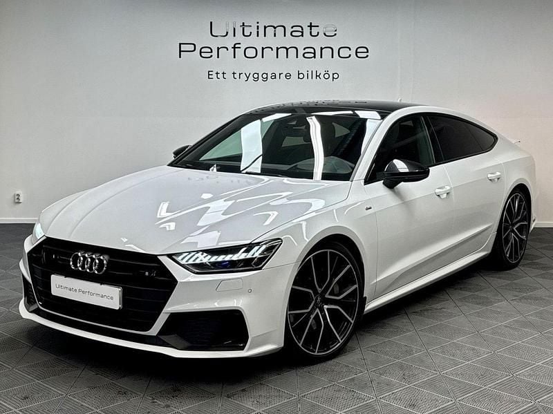 Vit Begagnad 2019 Audi A7 Sportback S-Line Halvkombi | 529 000 kr (Dyr) - Bild 1/4