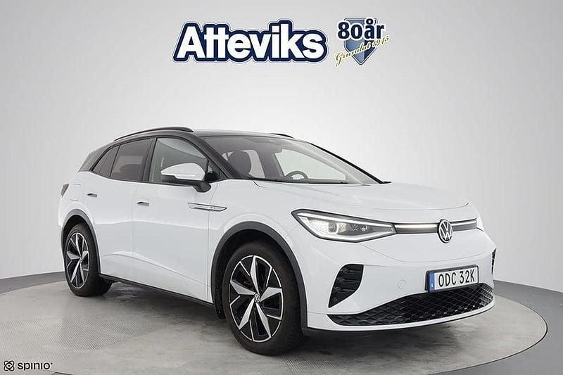 Vit Begagnad 2022 VW ID.4 GTX SUV | 364 000 kr (Marknadspris) - Bild 1/3