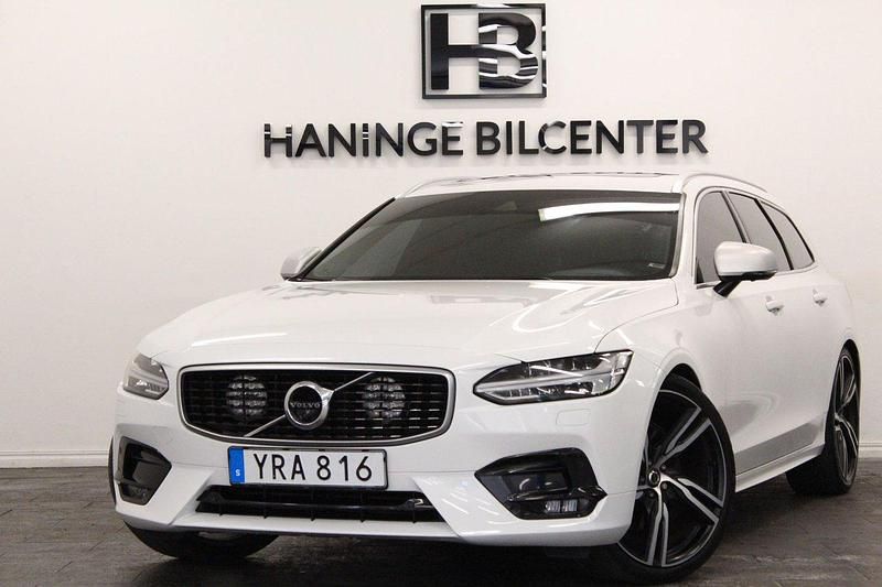 Vit Begagnad 2019 Volvo V90 R-Design Kombi | 394 900 kr - Bild 1/4