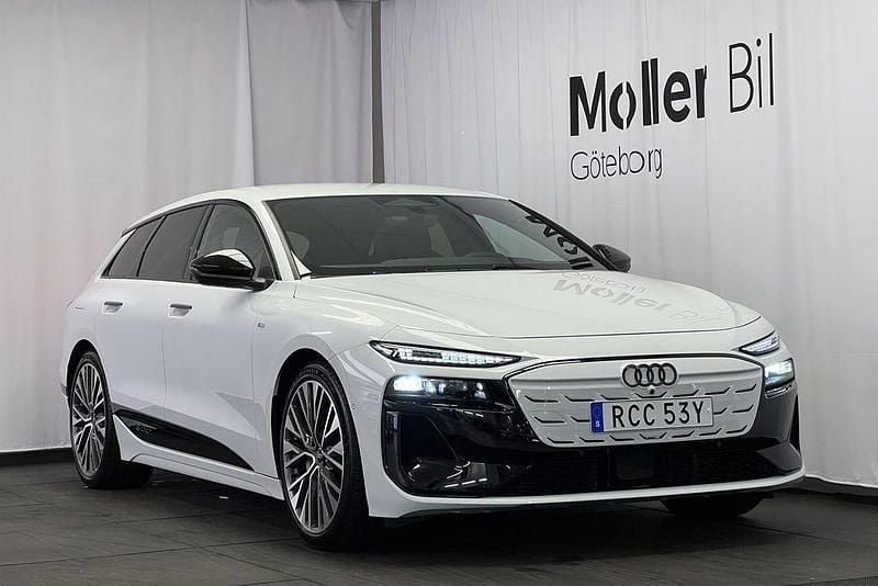 Vit (glaciärvit metallic) Ny 2025 Audi A6 e-tron S-Line Kombi | 990 100 kr (Dyr) - Bild 1/4