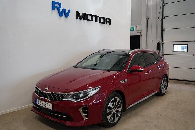 Röd Begagnad 2016 Kia Optima GT-Line Kombi | 154 900 kr (Bra pris) - Bild 1/4