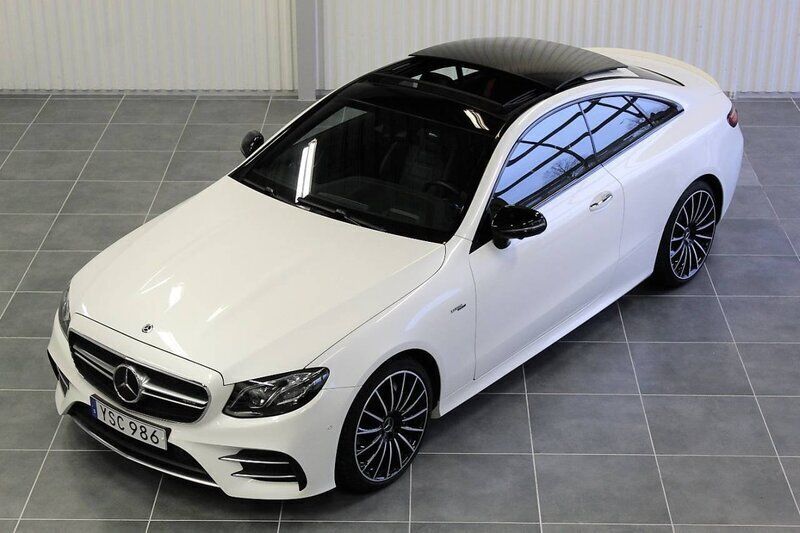 Begagnad Mercedes E53 AMG AMG 436 HK (320 kW) 2018 Vit Sportkupé