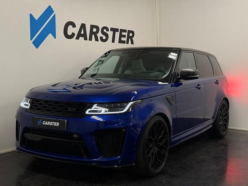 Blå Begagnad 2019 Land Rover Range Rover Sport SVR SUV | 899 900 kr (Lite dyr) - Bild 1/4