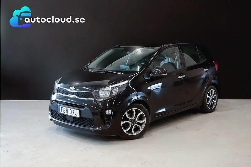 Begagnad Kia Picanto Advance 67 HK (49 kW) 2021 Svart Halvkombi