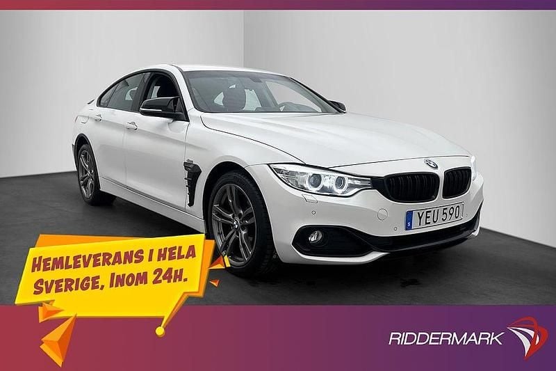 Vit Begagnad 2016 BMW 420 Gran Coupé Sport Line Sportkupé | 209 900 kr - Bild 1/3
