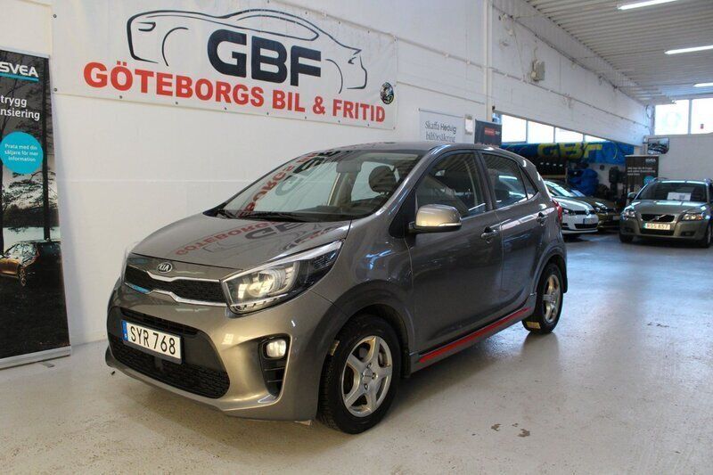 Grå Begagnad 2018 Kia Picanto 2 Halvkombi | 89 900 kr (Marknadspris) - Bild 1/3
