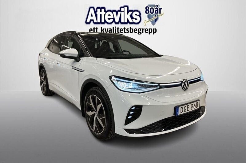 Vit Begagnad 2021 VW ID.4 GTX SUV | 299 900 kr (Superpris) - Bild 1/4