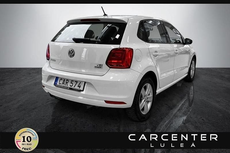 Begagnad VW Polo 90 HK (66 kW) 2016 Vit Halvkombi