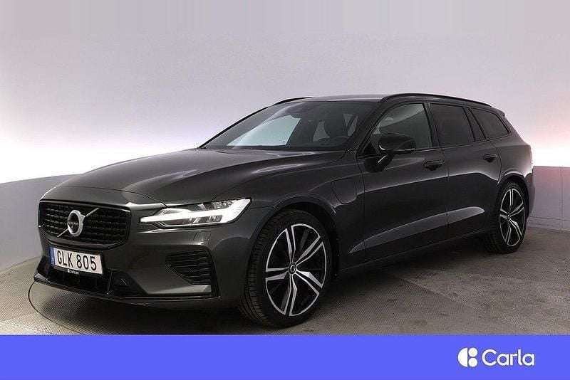 Mörkgrå Begagnad 2021 Volvo V60 R-Design Kombi | 377 900 kr (Marknadspris) - Bild 1/4