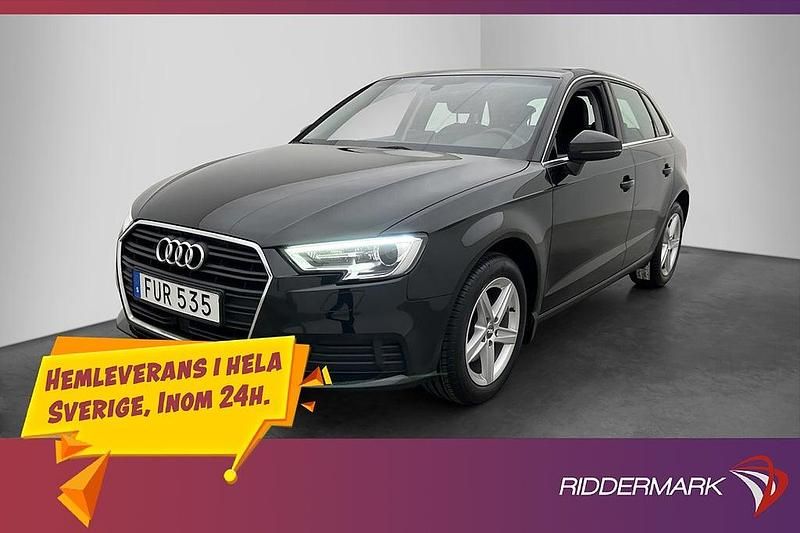 Begagnad Audi A3 Proline 2018 Svart