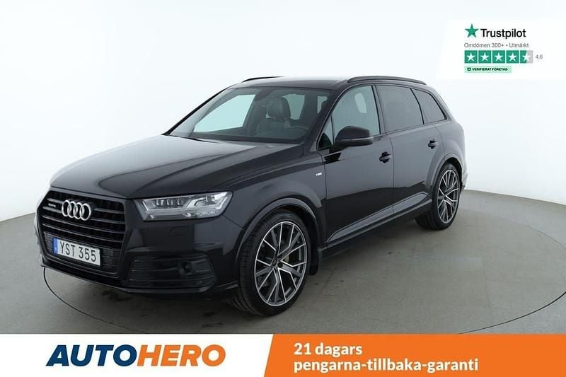 Svart Begagnad 2017 Audi Q7 S-Line SUV | 347 000 kr (Marknadspris) - Bild 1/4