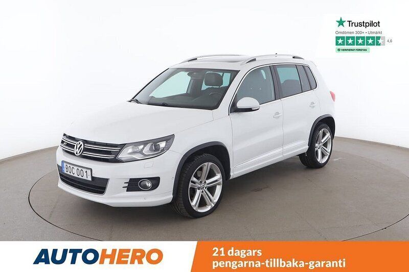 Vit Begagnad 2014 VW Tiguan R-line SUV | 161 000 kr (Marknadspris) - Bild 1/4