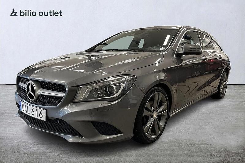 Mörkgrå (grå) Begagnad 2016 Mercedes CLA220 Shooting Brake Kombi | 164 900 kr (Marknadspris) - Bild 1/3