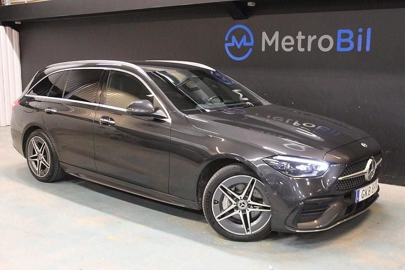 Begagnad Mercedes C300e AMG 204 HK (150 kW) 2021 Grå Kombi