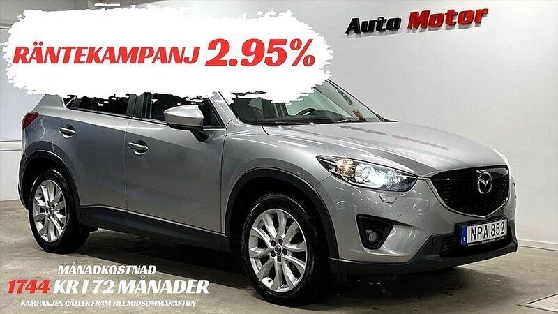 Grå Begagnad 2014 Mazda CX-5 Optimum SUV | 109 900 kr (Bra pris) - Bild 1/3