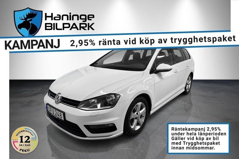 Vit Begagnad 2016 VW Golf VII GT Kombi | 139 900 kr (Marknadspris) - Bild 1/2