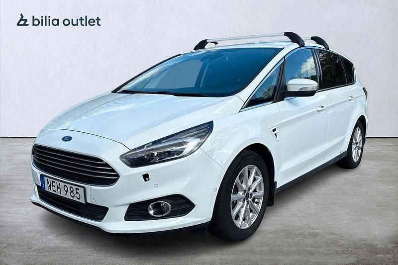 Vit Begagnad 2016 Ford S-MAX Business Edition Minibuss | 159 900 kr (Marknadspris) - Bild 1/4