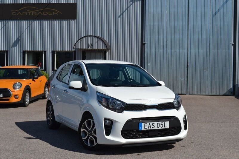 Vit Begagnad 2022 Kia Picanto Advance Halvkombi | 99 900 kr (Marknadspris) - Bild 1/4