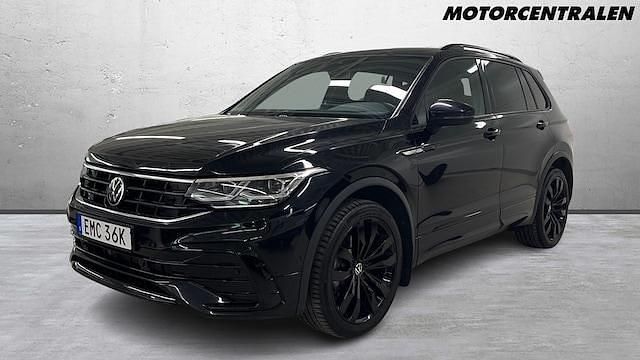 Svart Begagnad 2022 VW Tiguan R-line SUV | 389 000 kr (Dyr) - Bild 1/4