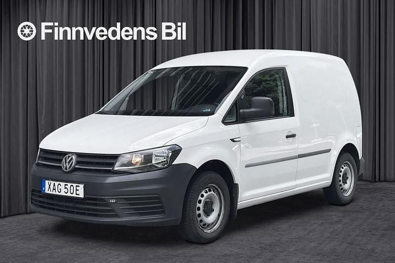 Vit Begagnad 2019 VW Caddy Minibuss | 148 800 kr (Marknadspris) - Bild 1/4