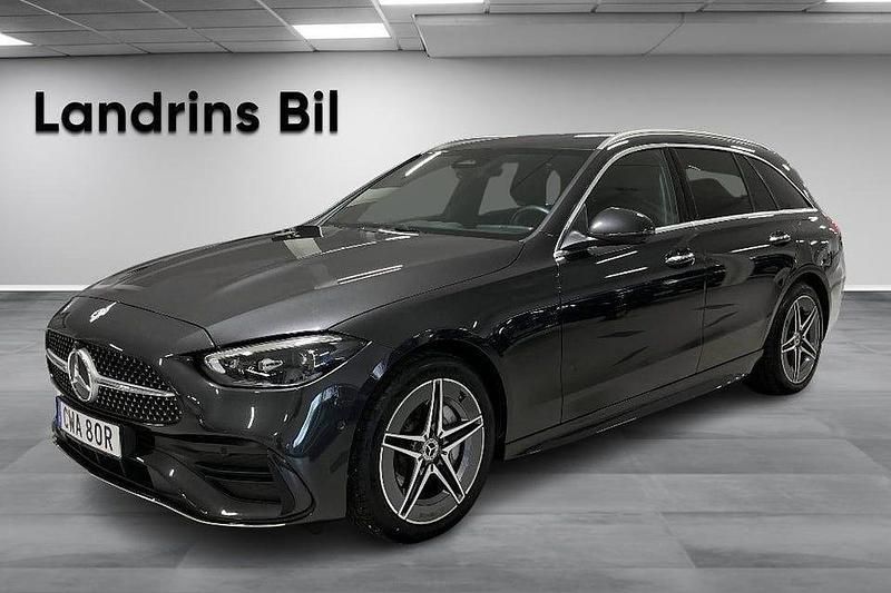 Grafitgrå metallic Begagnad 2025 Mercedes C300 AMG Line Premium Kombi | 559 900 kr - Bild 1/4