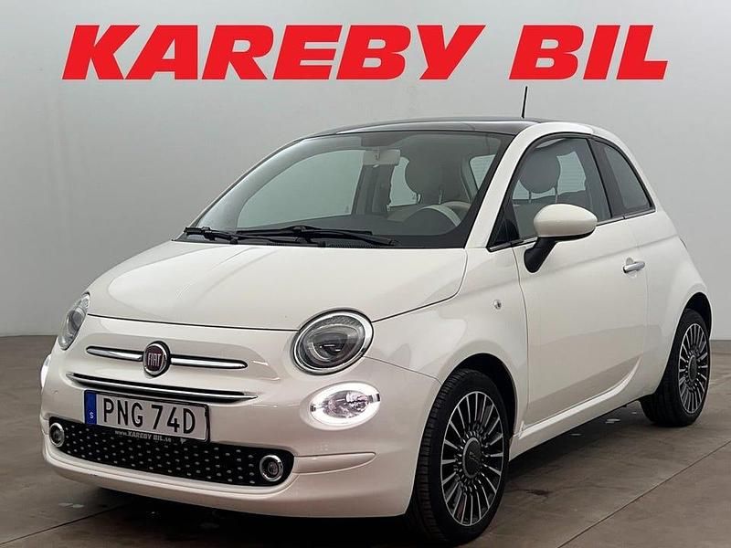 Vit Begagnad 2019 Fiat 500 Lounge Halvkombi | 98 900 kr (Marknadspris) - Bild 1/4