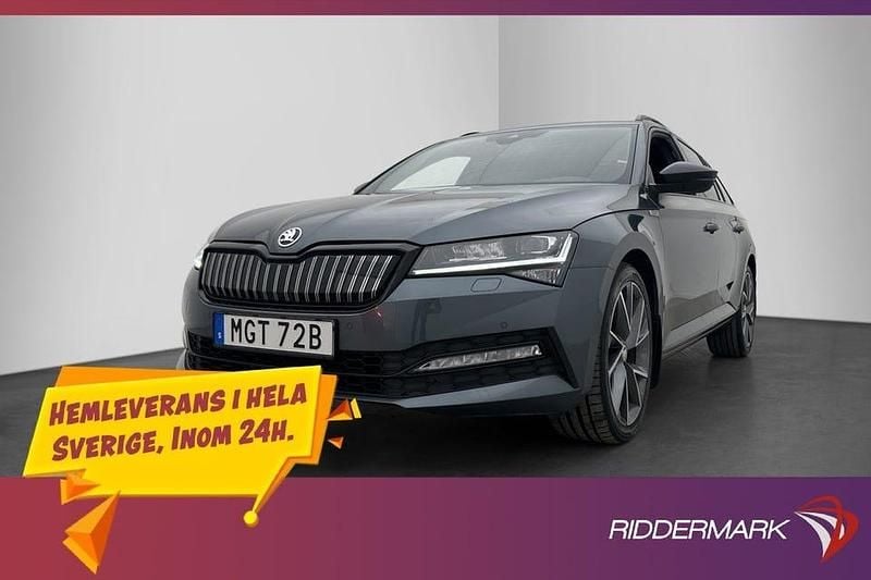 Begagnad Skoda Superb SportLine 218 HK (160 kW) 2020 Grå Kombi