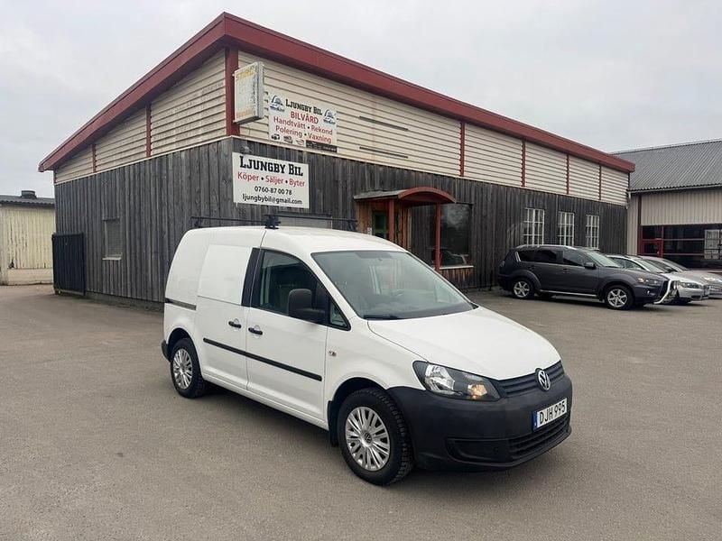 Vit Begagnad 2014 VW Caddy Minibuss | 59 000 kr (Marknadspris) - Bild 1/4