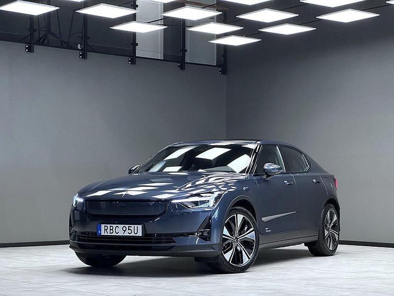 Mörkblå Begagnad 2023 Polestar 2 Pilot Sedan | 479 900 kr - Bild 1/3