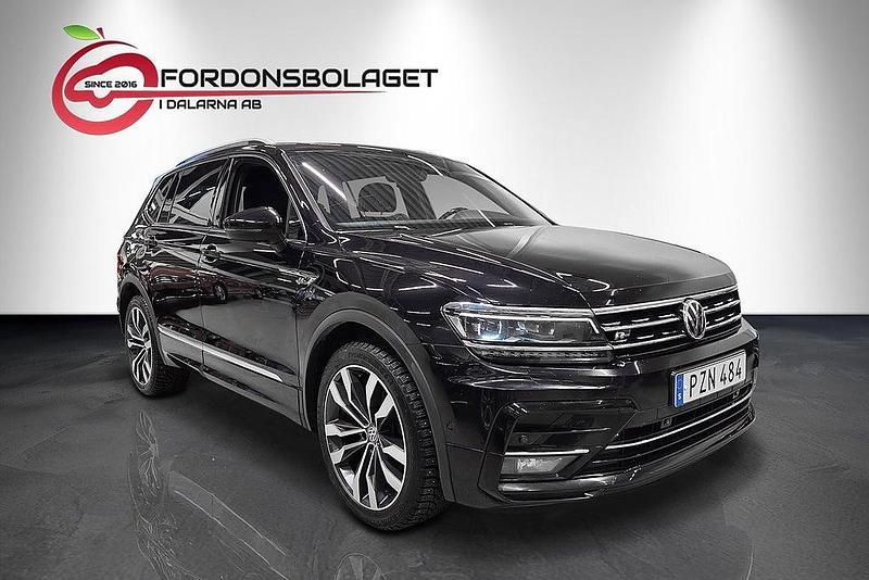 Begagnad VW Tiguan Allspace R-line 190 HK (139 kW) 2018 Svart SUV