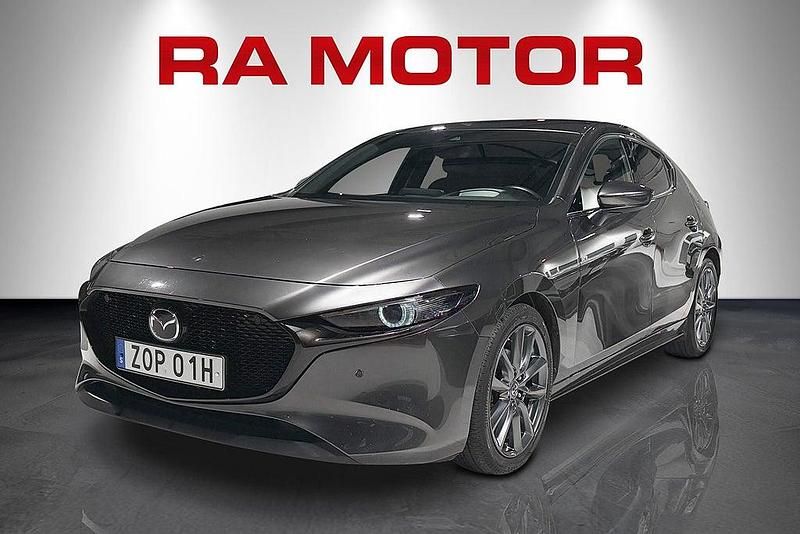 Grå Begagnad 2019 Mazda 3 Halvkombi | 199 900 kr (Marknadspris) - Bild 1/4