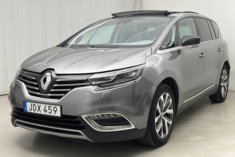 Grå Begagnad 2016 Renault Espace Intens Minibuss | 130 000 kr (Superpris) - Bild 1/4