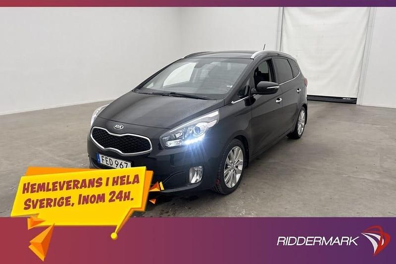 Svart Begagnad 2014 Kia Carens Minibuss | 134 800 kr (Marknadspris) - Bild 1/3