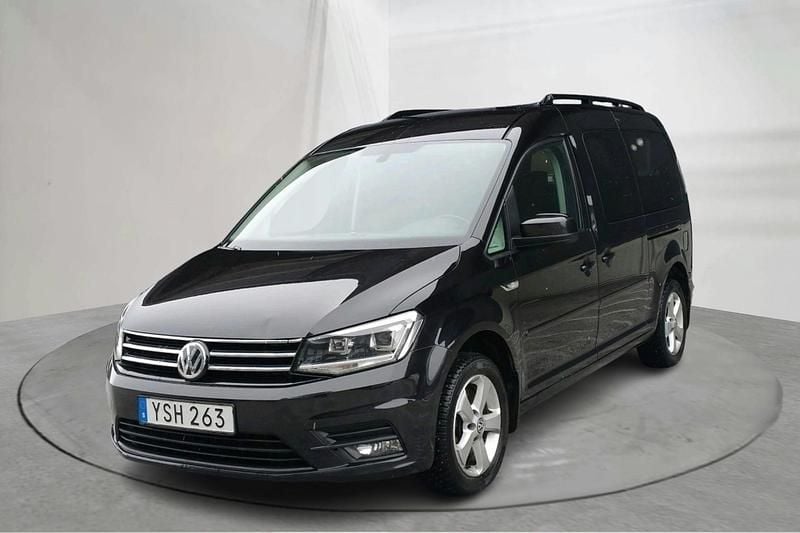 Begagnad VW Caddy Maxi Life Life 150 HK (110 kW) 2018 Svart Minibuss