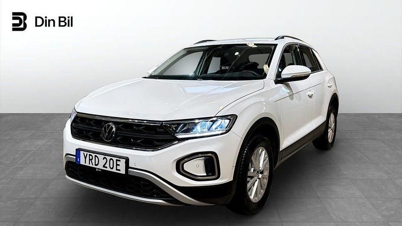 Pure white Begagnad 2022 VW T-Roc Pro SUV | 199 500 kr (Bra pris) - Bild 1/4