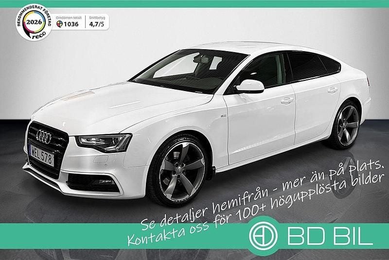 Begagnad Audi A5 Sportback S-Line 144 HK (105 kW) 2016 Vit Halvkombi