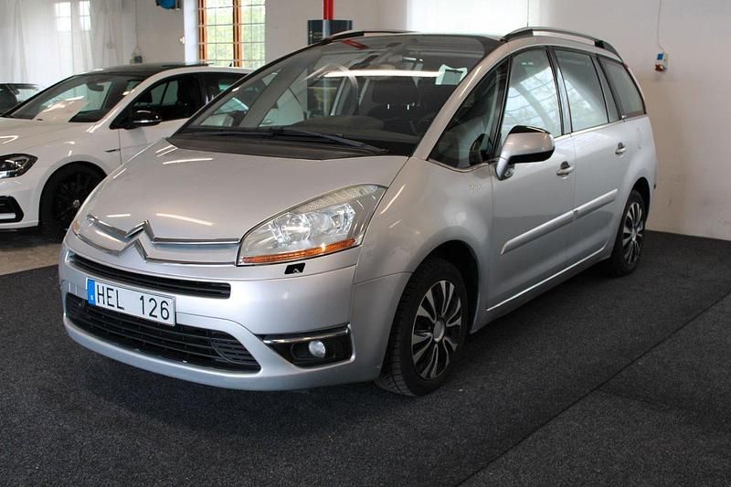 Silver Begagnad 2009 Citroën Grand C4 Picasso Minibuss | 39 900 kr (Marknadspris) - Bild 1/4